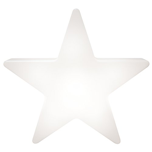 8 seasons design | Deko LED Solarlampe Stern Shining Star (Ø 60 cm, Solarmodul, Lichtsensor, winterfest & UV-beständig, Weihnachtsbeleuchtung Garten) weiß von 8 seasons