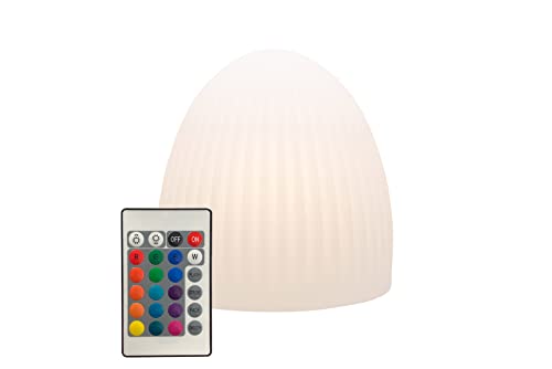 8 seasons design | LED Dekorationsleuchte Shining Cage (39 cm, Ø 37 cm, 15 Farben, Farbwechsel, dimmbar, skandinavischer Stil, minimalistisch, Lampe Indoor & Outdoor) weiß von 8 seasons