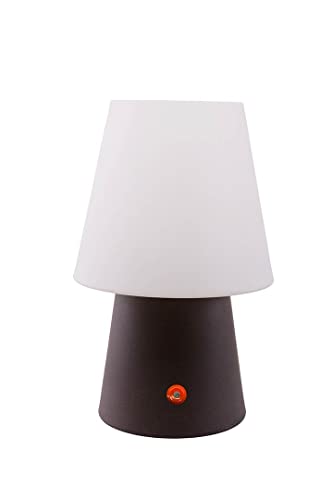 8 seasons design Leuchte No.1 brown (30 cm, LED, dimmbar), Stehleuchte, Tischleuchte, wetter- und frostfest, Indoor & Outdoor, braun, 32548L, 18 x 18 x 28,5 cm von 8 seasons