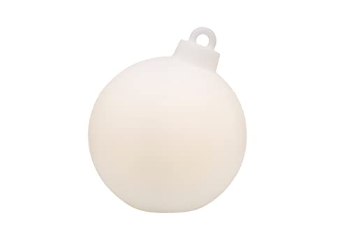 8 seasons design | Leuchtende Christbaumkugel Shining Christmas Ball (E27, Ø 33 cm, UV- & witterungsbeständig, IP44, Innen- und Außenleuchte Weihnachten) weiß von 8 seasons