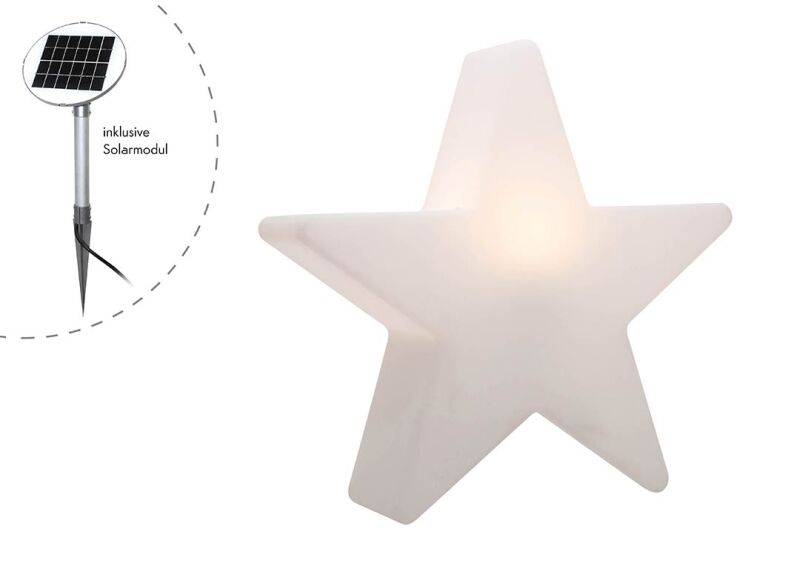 8 seasons design Motivleuchte Shining Star Solar 100 cm weiß von 8 seasons design