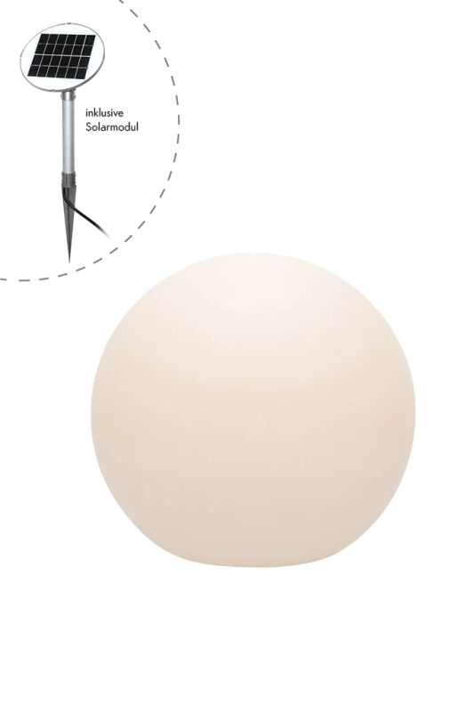 8 seasons design Shining Globe Solar 40 cm weiß Kugelleuchte von 8 seasons design