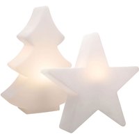 8 seasons design Shining Star und Tree RGB LED Dekoleuchte, 2er-Set von 8 seasons design