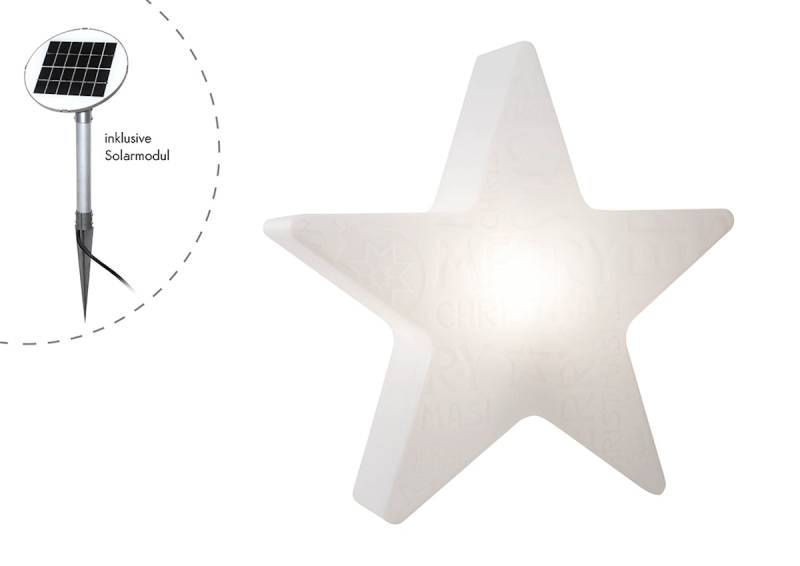 8 seasons design Solar LED-Dekoleuchte Shining Star 'Merry Christmas' Ø 60 cm von 8 seasons design