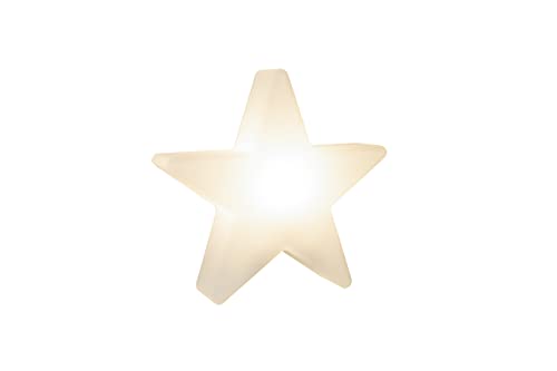 8 seasons design Shining Star LED Weihnachtsstern Ø 40 cm (Weiß), E27 Fassung inkl. Leuchtmittel in warmweiß, Stern beleuchtet, Weihnachts-Deko, Winter-Deko, für außen und innen von 8 seasons