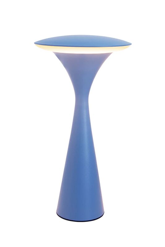 Akku LED Tischleuchte Hello Space blau von 8 seasons design