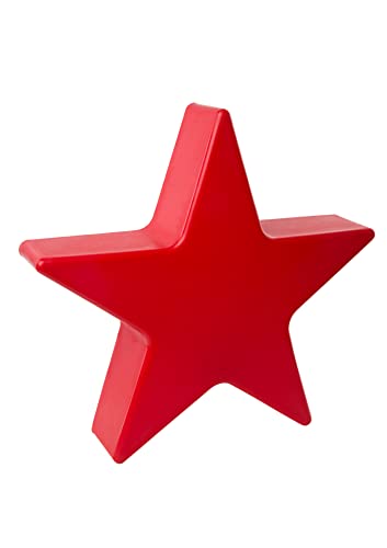 8 seasons design Shining Star LED Weihnachtsstern Ø 60 cm (Rot), E27 Fassung inkl. Leuchtmittel in warmweiß, Stern beleuchtet, Weihnachts-Deko, Winter-Deko, für außen und innen von 8 seasons