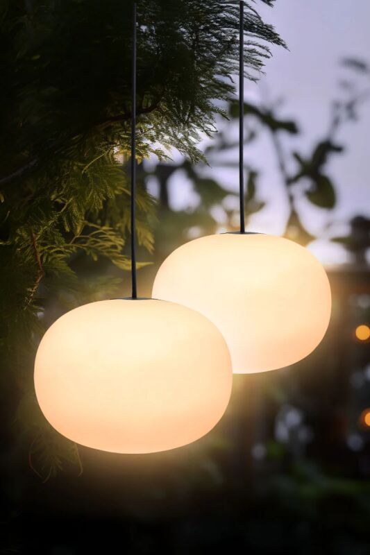 Solar Akku LED Hängeleuchte Glowing Elegance Hanging Globe 2x von 8 seasons design