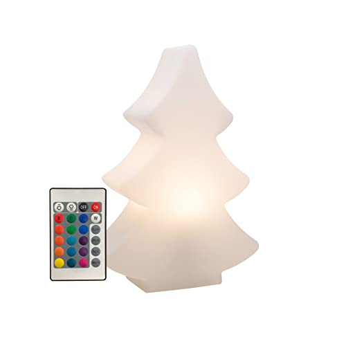 8 seasons Design Shining Tree LED Weihnachtsbaum (40 cm, weiß), mit Farbwechsler (15 Farben), inkl. Leuchtmittel, beleuchteter Tannenbaum, Weihnachtsdeko, Winter-Deko, für außen + innen von 8 seasons