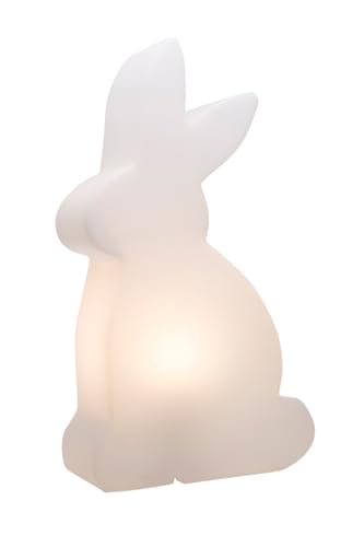 8 seasons design| LED Deko Hase Shining Rabbit (50 cm groß, RGB Farbwechsel, dimmbar, Garten, Vorgarten, Terrasse, Balkon, Wohnzimmer, Kinderzimmer) weiß von 8 seasons
