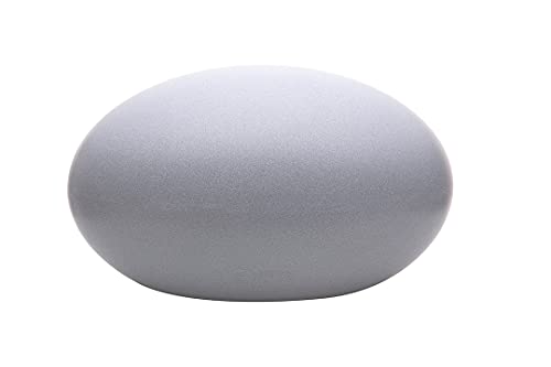 8 seasons design Shining Eye, ovale LED Kugel 42 x 24 cm (Grey), E27 Fassung inkl. Leuchtmittel in warmweiß, Leuchtkugel für außen und innen, Garten, Balkon, Terrasse - grau von 8 seasons