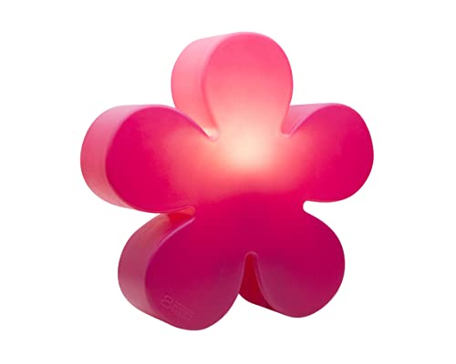 8 seasons design Shining Flower Deko-Lampe Blume Ø 40cm (Pink), E27 Fassung inkl. Leuchtmittel in warmweiß, als Indoor- & Outdoor Deko, Kinderzimmer, Nachttischlampe von 8 seasons