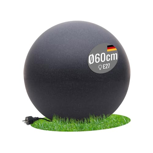 8 seasons design LED Kugelleuchte 60 cm Shining Globe (anthrazit), E27, Leuchtmittel warmweiß – wetterfest – große Kugellampe für außen (Garten, Terrasse, Balkon) und innen – robust & langlebig 8 seasons design LED Kugelleuchte 60 cm Shining Globe (anthrazit), E27, Leuchtmittel warmweiß – wetterfest – große Kugellampe für außen (Garten, Terrasse, Balkon) und innen – robust & langlebig von 8 seasons