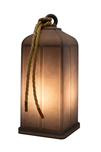 8 seasons design Shining Lantern LED Deko-Laterne, Höhe: 45cm, Anthrazit, E27 Fassung inkl. Leuchtmittel in warmweiß, als Outdoor-Lampe für Terrasse, Balkon, Garten oder Tischlampe im Haus von 8 seasons
