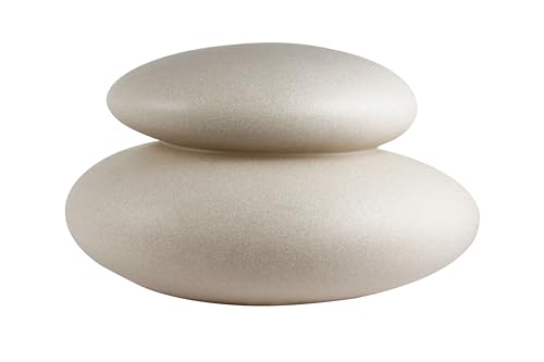 8 seasons design Shining Stone, LED Stein-Lampe 39 x 22 cm (sand), E27 Fassung inkl. Leuchtmittel in warmweiß, beleuchteter Dekostein, Gartenleuchte, Badezimmer-Lampe, Yoga, innen & außen von 8 seasons
