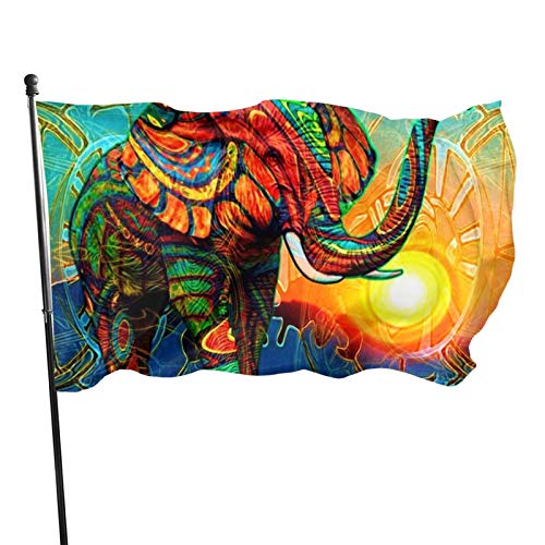 Bannerfahnen Elefant Sommer Flaggen Lustige Gartenflaggen Durable Dekorative Fahnen, Für Drinnen Und Draußen, Feiertage von 803