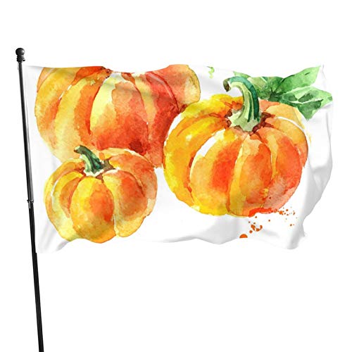 Bannerfahnen Orangefarbener Kürbis Garten Fahnen Durable Flagge Mit Ösen Verblassen Beständig Willkommensflagge, Für Garten, Veranda von 803