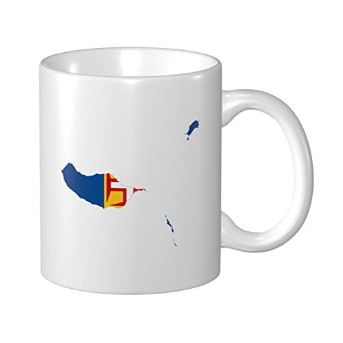 Becher Tasse Flaggenkarte Von Madeira Dekorativ Tasse Liebhaber Porzellan Becher Bedruckt Tee Tasse, Für Daheim, Milch, Kinder, 330Ml von 803