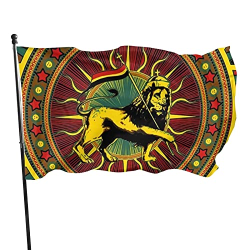 Garten Flagge Rasta Judah Löwe Tier Sonne Willkommensflagge Lustige Dekorative Fahnen Langlebig Flagge Mit Ösen, Für Drinnen Und Draußen, Feiertage von 803