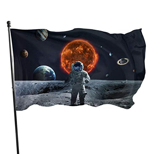 Gartenfahne Sonnensystem Astronauten Galaxie Stern Dekorative Fahnen Durable Gartenflaggen Verblassen Beständig Flaggen Banner, Für Feiertage, Drinnen Und Draußen von 803