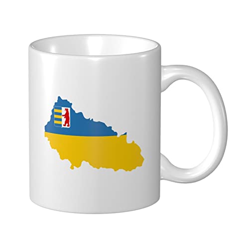 Kaffeebecher Flaggenkarte Der Oblast Transkarpatien Camping-Becher Männer Retro Tasse Personalisierte Trinkbecher, Für Milch, Tee, Vatertagsgeschenk, 330Ml von 803