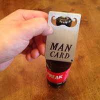 Man Card Flaschenöffner in Brieftaschengröße Man Card Flaschenöffner in Brieftaschengröße von 805MetalCraft