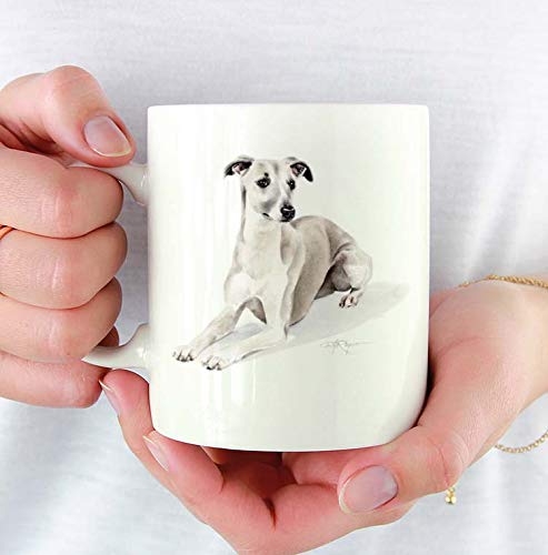 815 Teetasse Whippet-Hund-Kunst Becher Neuheit Motivtasse Einzigartig Keramik Kaffeetassen Geschenk-Idee Für Weihnachten Geschwister Frauen 330 Ml von 815