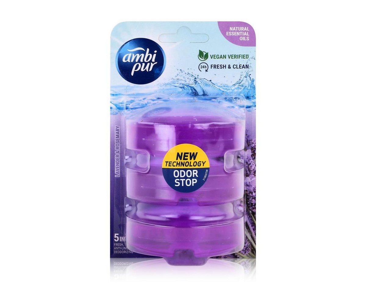 ambi pur WC-Duftspüler Ambi Pur WC-Frische Lavender & Rosemary Nachfüller 3x55ml (1er Pack) von ambi pur