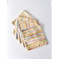 Mid-Century Gestreiftes Servietten, 6Er Set von 86home