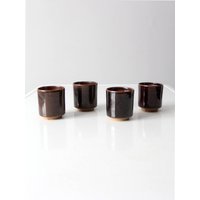 Set Von 4 Vintage Studio Keramik Tassen von 86home