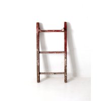 Vintage 3 Sprossen Rotes Leiter Regal von 86home