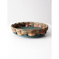 Vintage Gewebtes Lazy Susan Tablett von 86home
