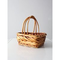 Vintage Holzgriff Korb von 86home