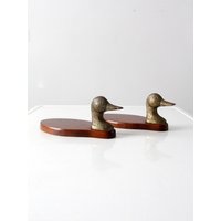 Vintage Enten-Valet-Tabletts Aus Messing, Paar von 86home