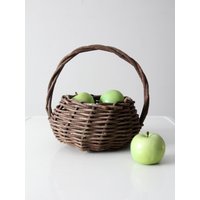 Vintage Rustikaler Weidenkorb von 86home