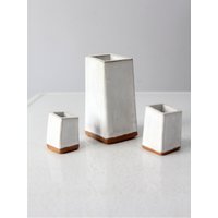 Vintage Studio Keramik Vase 3Er-Set von 86home