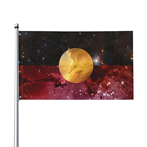 Garten Flaggen Aboriginal Galaxy Pride Balkonflagge Verblassen Beständig Garten Fahnen Durable Dekorative Fahnen Für Rasen Yard Home 90x150 cm von 874