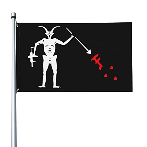 Garten Flaggen Nebel – Blackbeard Personality Flags Dekoration Garten Banner Weatherproof Balkonflagge Für Fête Festival Parade 90x150cm von 874