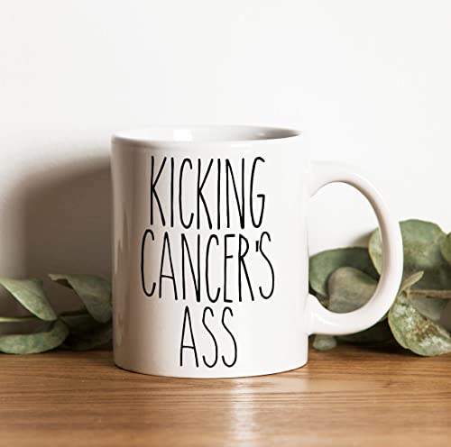 Kaffeebecher Kicking Cancer'S Ass, Cancer Survivor, Cancer, Fight Cancer, Cancer Sucks, Für Krebspatienten, Fuck Cancer, Cancer Survivor Classic ​Kaffee Tasse Lustige Geschenk Tasse 330 Ml von 874