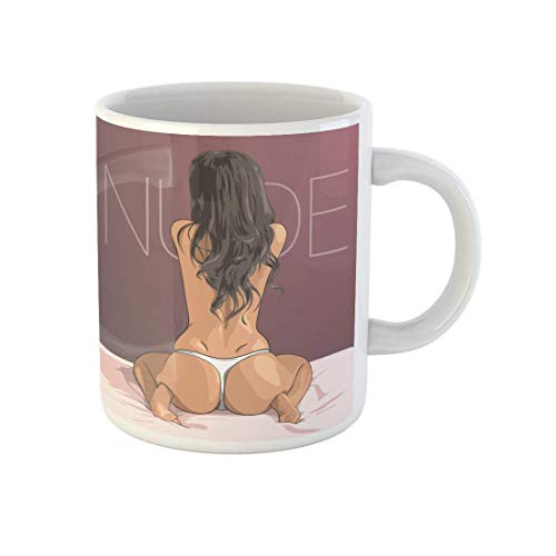 Tassen Rosa Sexy Mädchen Sitzende Frau Nackt Erotisch Blond Lustig Keramik Tasse Mehrfarbig Becher 330Ml Für Geschenk,Geschenk,Männer von 874