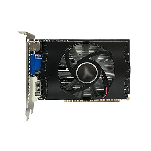 8KLANMMQ Grafikkarten passend für Yeston GT730 4G GDDR3 64Bit 902-1333MHz Gaming Desktop Computer Unterstützung DVI+ HDMI-kompatibel + VGA Lüfter Grafikkarte von 8KLANMMQ