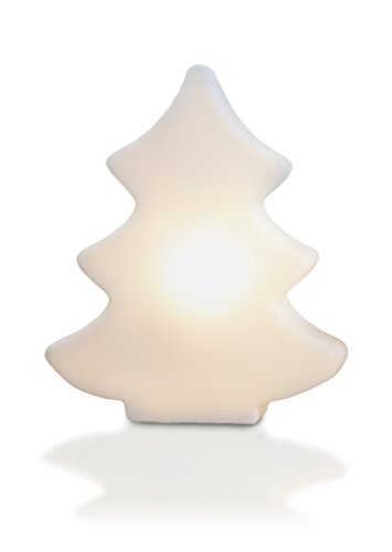 8 seasons design - Kleiner LED Deko Tannenbaum Shining Tree Micro (11,5 cm, batteriebetrieben, Weihnachtsdeko, kleines Weihnachtsgeschenk, Indoor) weiß von 8 seasons