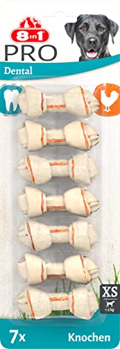 8in1 Pro Dental Knochen XS - gesunde Kauknochen für mini Hunde zur Zahnpflege, 7 Stück 8in1 Pro Dental Knochen XS - gesunde Kauknochen für mini Hunde zur Zahnpflege, 7 Stück von 8in1