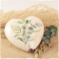 Keramik Tierurne "Heart With Leaves" Keramik Tierurne "Heart With Leaves" von 8memories