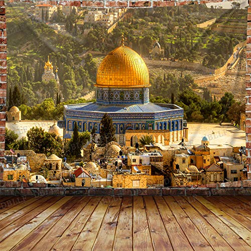 908 Wandteppich Groß Wandtuch Hochwertige Wandbehang Für Hausdeko Apartment Zimmer Felsendom Jerusalem Tempelberg Altstadt Das Viertel 100x150cm von 908