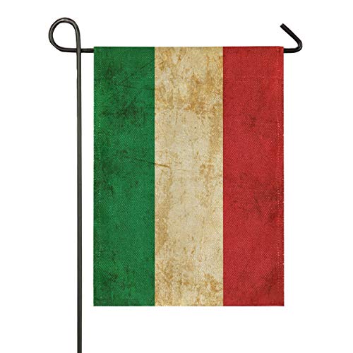 Garten Flaggen Vintage Italienische Flagge Dekorative Fahnen Lebendige Farbe Feiertage Flags Langlebig Yard-Flaggen Für Hof Drinnen Rasen 30x45 cm von 917