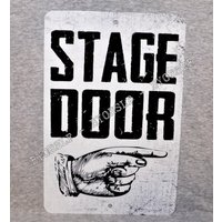Blechschild 20, 3 X 30, 5 cm Metall Schild Stage Door Musik Theater Schauspielhaus Musiker Hand Band Roadie Tech Tour Toureer Blechschild 20, 3 X 30, 5 cm Metall Schild Stage Door Musik Theater Schauspielhaus Musiker Hand Band Roadie Tech Tour Toureer von 923graphics
