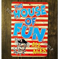 Blechschild The House Of Fun Volksfest Zirkus Karneval Midway Freizeitpark Fun Clown Fahrgeschäft Attraktion Familie Aluminium 20, 3 X 30, 5 cm Blechschild The House Of Fun Volksfest Zirkus Karneval Midway Freizeitpark Fun Clown Fahrgeschäft Attraktion Familie Aluminium 20, 3 X 30, 5 cm von 923graphics