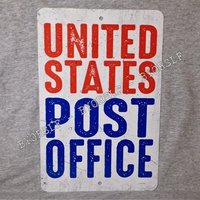 Metallschild Post Office Usa Usps Vintage Replik Postangestellter Briefträger Aluminium Außenmannshöhle Wandplakette Metallschild Post Office Usa Usps Vintage Replik Postangestellter Briefträger Aluminium Außenmannshöhle Wandplakette von 923graphics