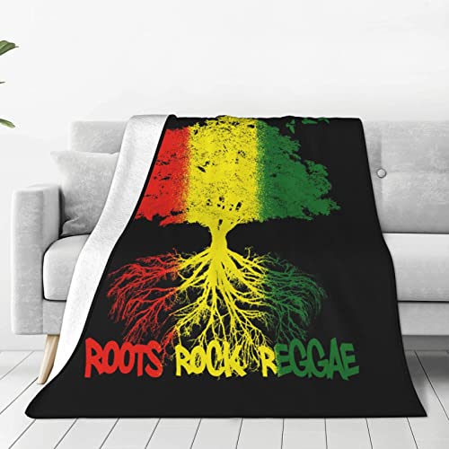 934 Flanell Decke Baum Im Rastafari-Reggae-Rasta-Stil Sofa Decken Dekorativ Settees Pflegeleicht Überwurf Tagesdecke Für Couch, Strand, Zuhause 150x200cm von 934